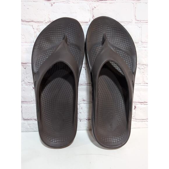 OOFOS Ooriginal Recovery Adult Flip Flop Sandals Mens 11 Womens 13 Brown - Picture 2 of 10